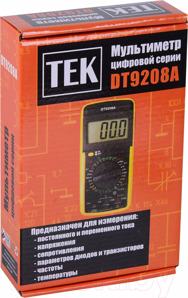 Изображение товара Мультиметр цифровой Ресамент DT 9208A (61/10/507)