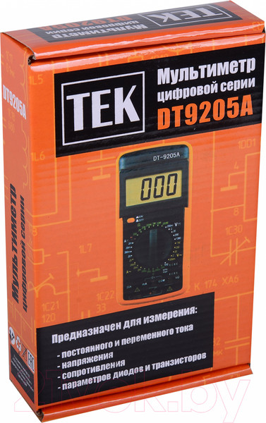 Изображение товара Мультиметр цифровой Ресамент DT 9205A (61/10/506)