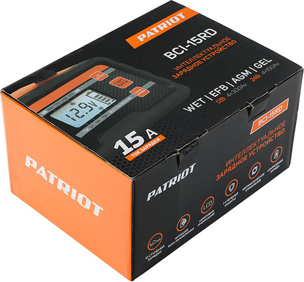 Изображение товара Зарядное устройство для аккумулятора PATRIOT BCI-15RD