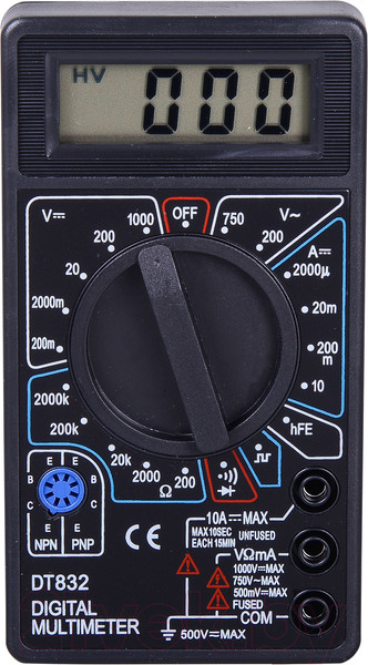 Изображение товара Мультиметр цифровой Ресанта DT 832 (61/10/512)