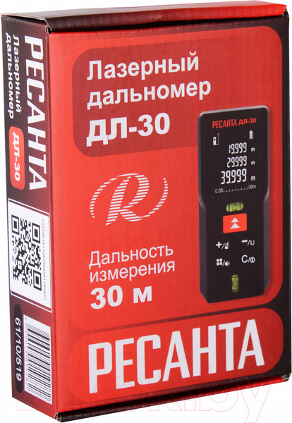 Изображение товара Лазерный дальномер Ресанта ДЛ-30 (61/10/519)