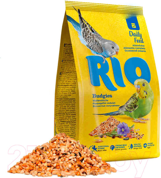 Изображение товара Корм для птиц Mealberry RIO для волнистых попугайчиков (20кг)