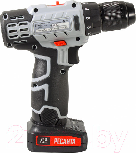 Изображение товара Аккумуляторная дрель-шуруповерт Ресанта ДА-24-2ЛК (75/14/7)