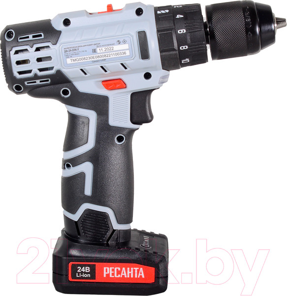 Изображение товара Аккумуляторная дрель-шуруповерт Ресанта ДА-24-2ЛК-У (75/14/8)