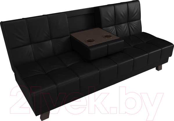 Изображение товара Диван Лига Диванов Винсент 182 (экокожа, черный)