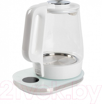 Изображение товара Электрочайник Endever Skyline KR-335G (белый/стекло)