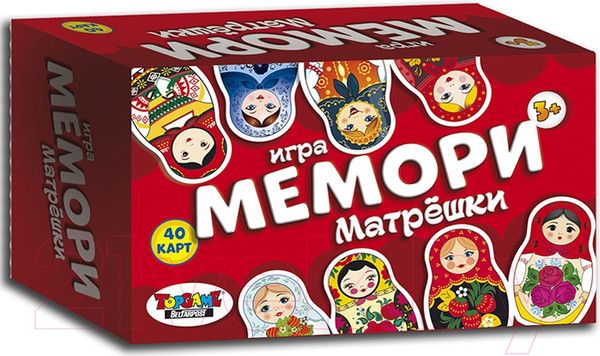 Изображение товара Настольная игра Topgame Мемори. Матрешки / 01521