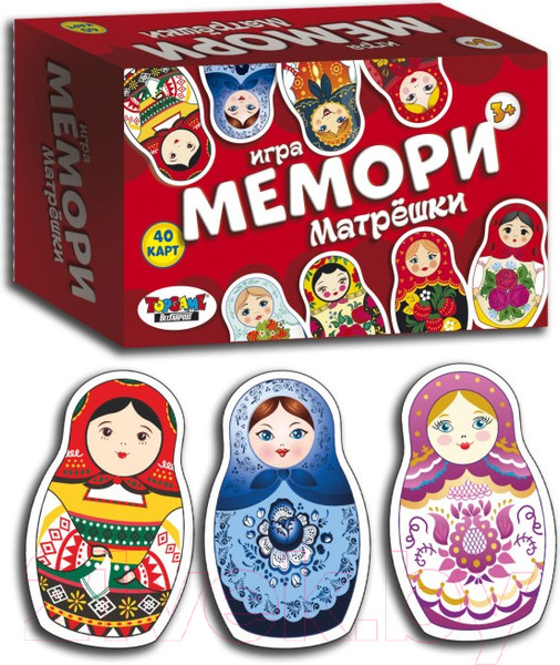 Изображение товара Настольная игра Topgame Мемори. Матрешки / 01521