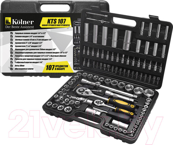 Изображение товара Универсальный набор инструментов Kolner KTS107