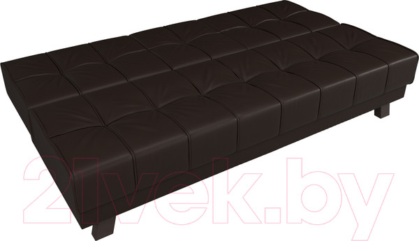 Изображение товара Диван Лига Диванов Винсент (экокожа, коричневый)