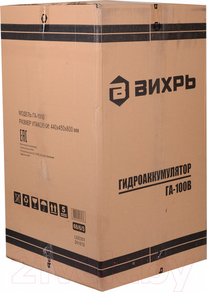 Изображение товара Гидроаккумулятор Вихрь ГА-100В (68/6/5)