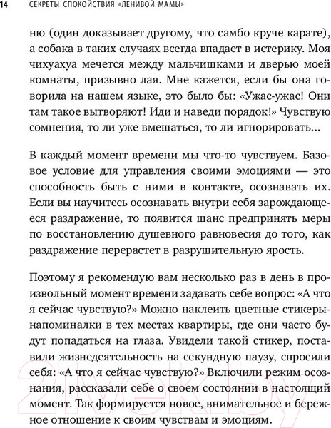 Изображение товара Книга Эксмо Секреты спокойствия ленивой мамы (Быкова А.)