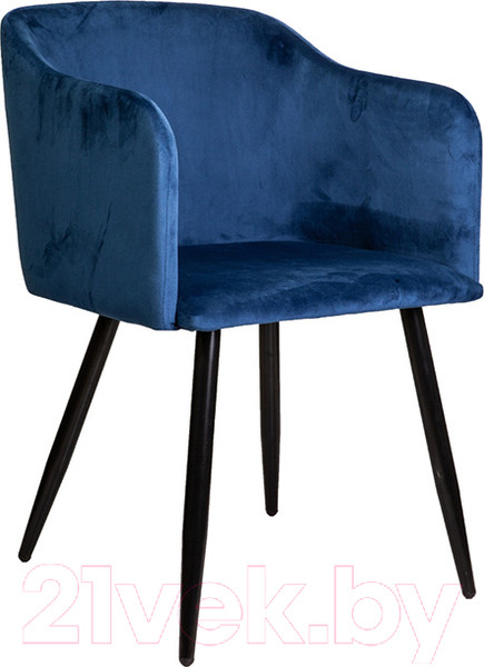 Изображение товара Стул AksHome Orly (синий велюр HLR64/черный)