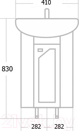 Изображение товара Тумба под умывальник Onika Малютка 33 (103301)