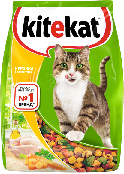 Изображение товара Сухой корм для кошек Kitekat Аппетитная курочка (350г)
