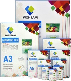 Изображение товара Пленка для ламинирования WF А4, 100мкм ПЭТ (глянец)