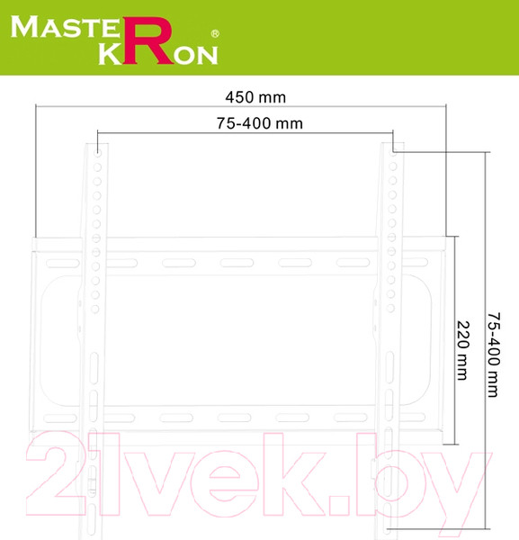 Изображение товара Кронштейн для телевизора MasterKron PLN07-44F