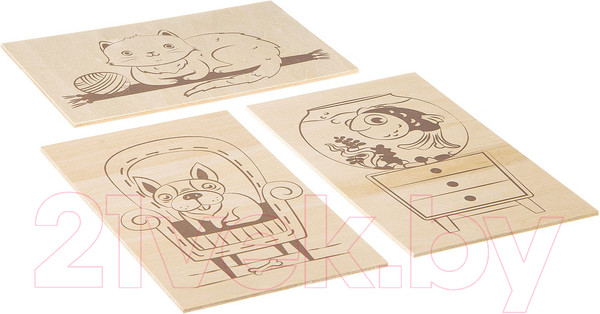 Изображение товара Набор для выжигания Bondibon Основы для выжигания. Домашние питомцы / ВВ2063