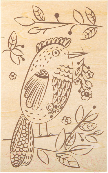 Изображение товара Набор досок для выжигания Bondibon Основы для выжигания. Цветущий сад / ВВ2064