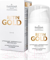 Изображение товара Крем для век Farmona Professional Retin Gold подтягивающий и выравнивающий тон (50мл)
