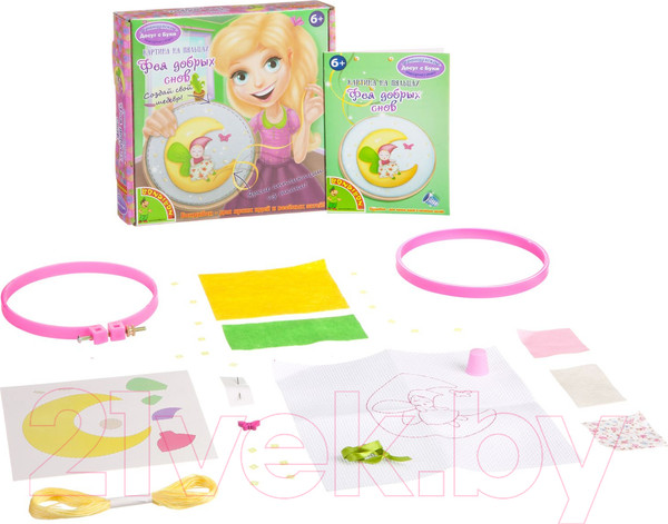 Изображение товара Набор для творчества Bondibon Картина на пяльцах. Фея добрых снов / ВВ1463