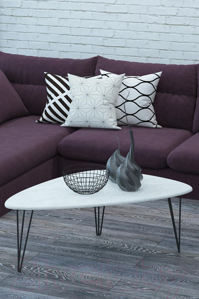 Изображение товара Журнальный столик Калифорния мебель Престон (белый бетон)