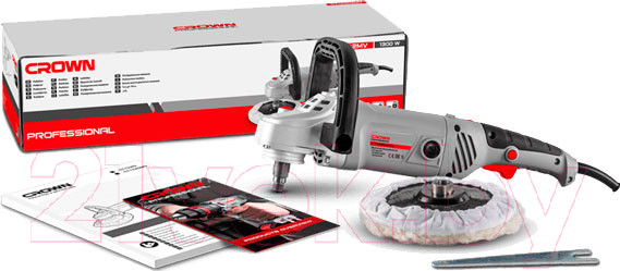 Изображение товара Полировальная машина CROWN CT13302MV