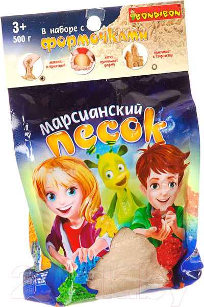 Изображение товара Кинетический песок Bondibon Марсианский песок / ВВ1718 (бежевый)