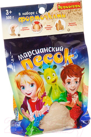 Изображение товара Кинетический песок Bondibon Марсианский песок / ВВ1720 (бежевый)