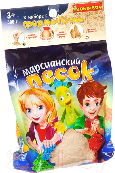 Изображение товара Кинетический песок Bondibon Марсианский песок / ВВ1721 (бежевый)