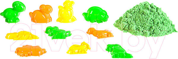 Изображение товара Кинетический песок Bondibon Марсианский песок / ВВ1727 (зеленый)