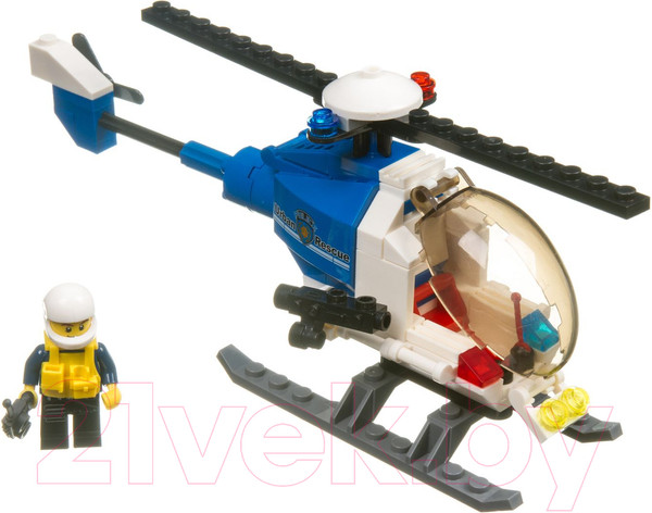 Изображение товара Конструктор Bondibon Полицейский патруль. Вертолет / ВВ3638