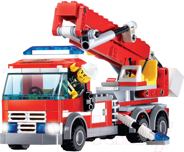 Изображение товара Конструктор Bondibon Пожарная Служба. Пожарная машина / ВВ3658