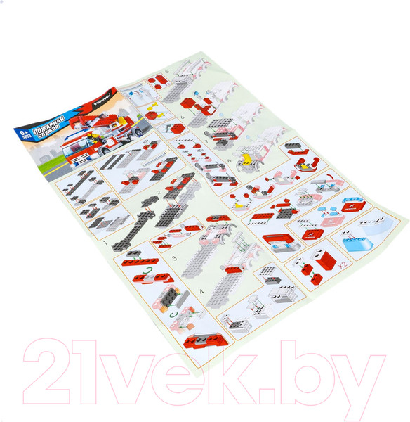 Изображение товара Конструктор Bondibon Пожарная Служба. Пожарная машина / ВВ3658