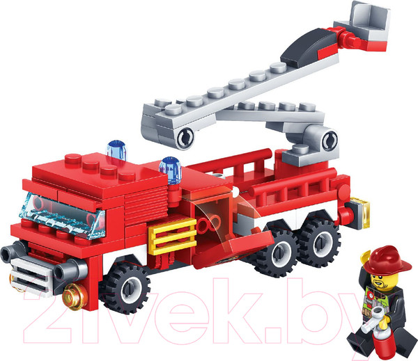 Изображение товара Конструктор Bondibon Пожарная служба. Пожарная машина / ВВ3661