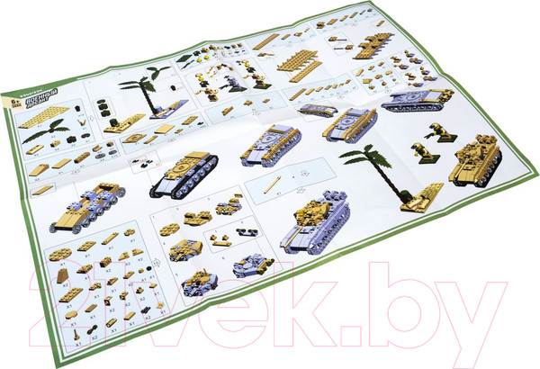 Изображение товара Конструктор Bondibon Военный десант. Танк / ВВ3666