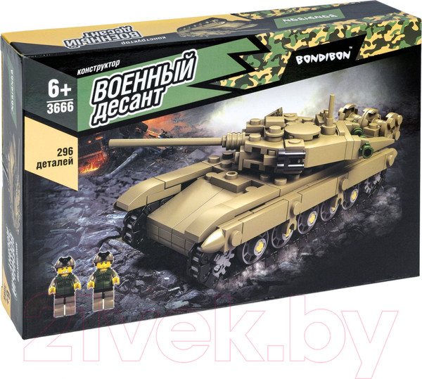 Изображение товара Конструктор Bondibon Военный десант. Танк / ВВ3666