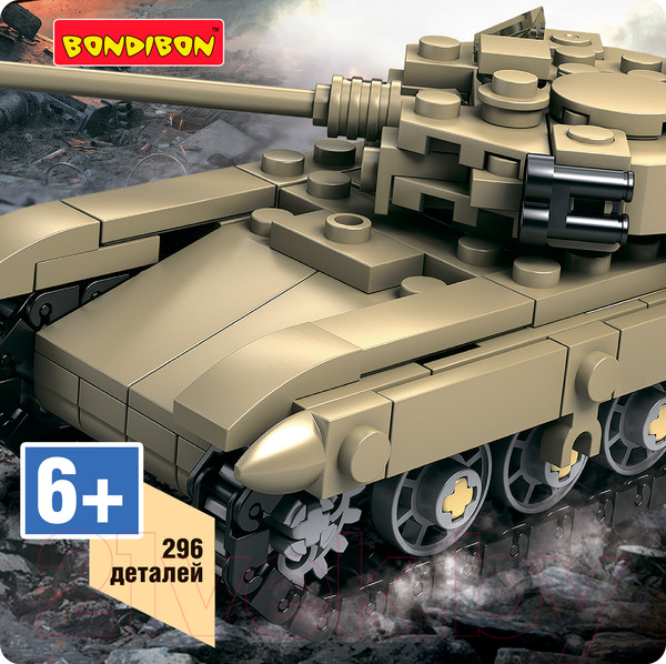 Изображение товара Конструктор Bondibon Военный десант. Танк / ВВ3666