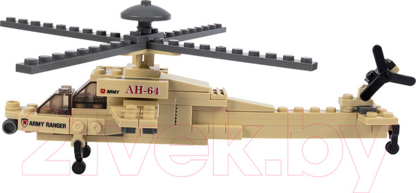Изображение товара Конструктор Bondibon Военный десант. Вертолет / ВВ3671