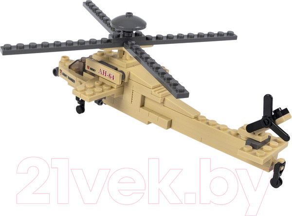Изображение товара Конструктор Bondibon Военный десант. Вертолет / ВВ3671