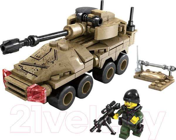 Изображение товара Конструктор Bondibon Военный Десант. Танк / ВВ3681