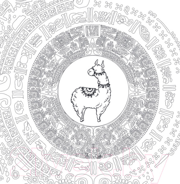 Изображение товара Раскраска-антистресс Эксмо Ламы. No Drama-Color Lama