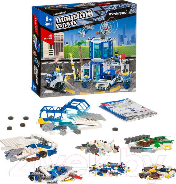 Изображение товара Конструктор Bondibon Полицейский патруль. Полицейский участок / ВВ4045