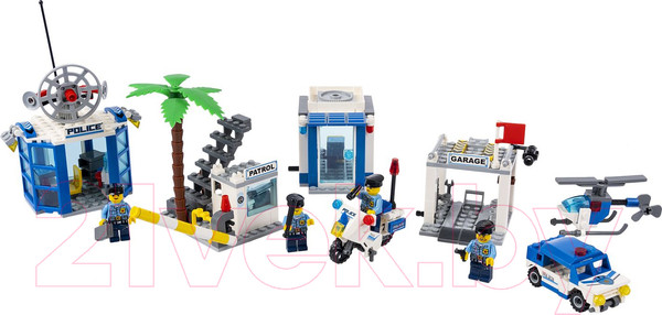 Изображение товара Конструктор Bondibon Полицейский патруль. Полицейский участок / ВВ4045