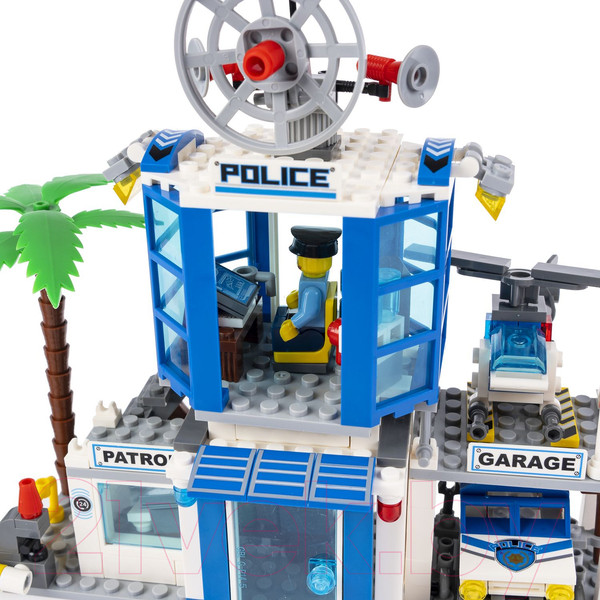 Изображение товара Конструктор Bondibon Полицейский патруль. Полицейский участок / ВВ4045