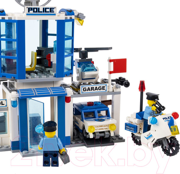 Изображение товара Конструктор Bondibon Полицейский патруль. Полицейский участок / ВВ4045