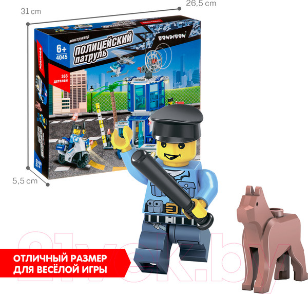 Изображение товара Конструктор Bondibon Полицейский патруль. Полицейский участок / ВВ4045