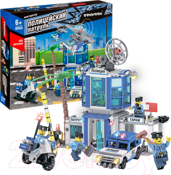 Изображение товара Конструктор Bondibon Полицейский патруль. Полицейский участок / ВВ4045