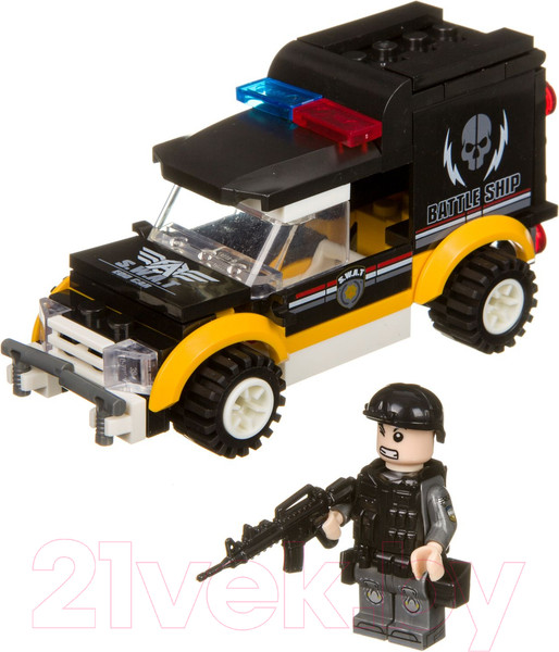 Изображение товара Конструктор Bondibon Полицейский патруль. Машина / ВВ4047