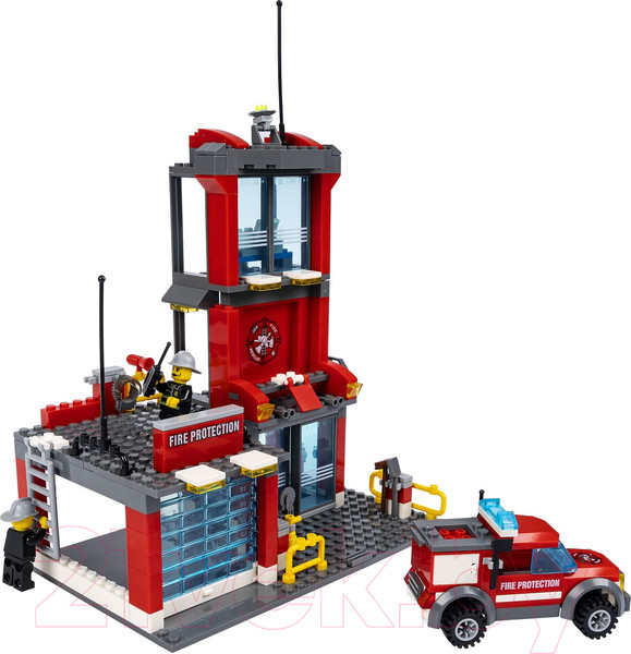 Изображение товара Конструктор Bondibon Пожарная служба. Пожарная станция / ВВ4048